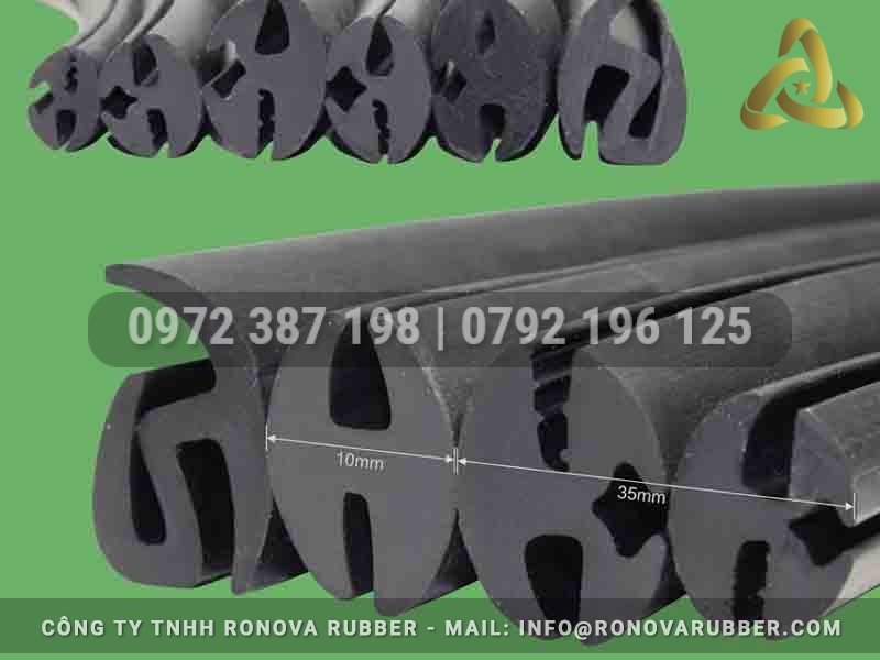 Ron cao su chữ H Ronova Rubber kết nối 2 cạnh kính và kim loại hiệu quả